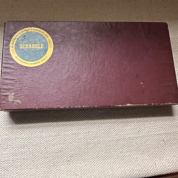 Vtg 1953 SCRABBLE CROSSWORD GAME BY SELCHOW & RIGHTER CO. - C9 Complete - Picture 6 of 7